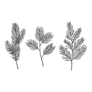 Evergreen Branches Press Plate