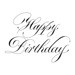 Copperplate Happy Birthday Press + Foil Plate by Paul Antonio