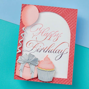 Copperplate Happy Birthday Press + Foil Plate by Paul Antonio