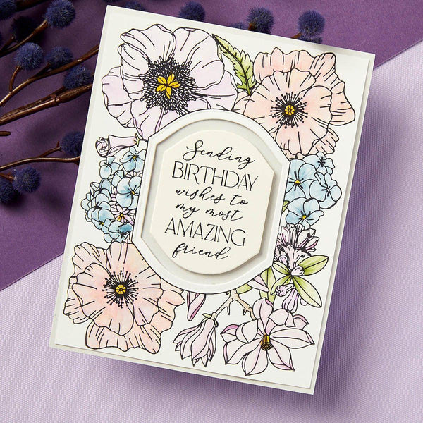 Mirrored Arch Labels Etched Dies