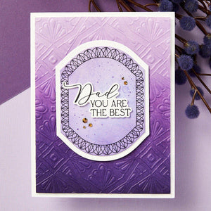 Mirrored Arch Labels Etched Dies