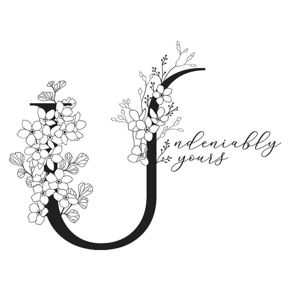 Floral U and Sentiment Press Plate