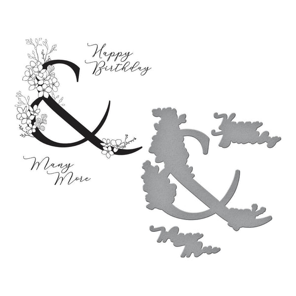 Floral & and Sentiment Press Plate