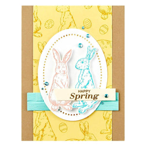 Spring Bunnies Press Plate & Die Set from the Spring Sampler Collection by Simon Hurley