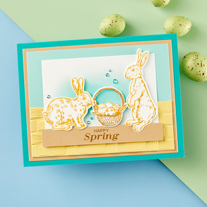 Spring Bunnies Press Plate & Die Set from the Spring Sampler Collection by Simon Hurley