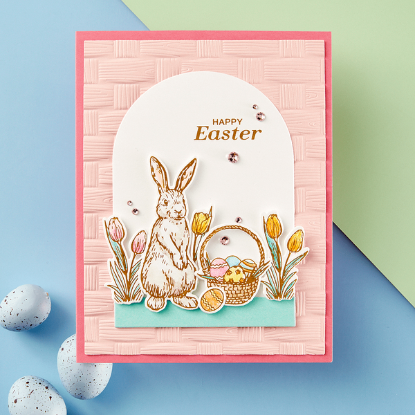 Spring Bunnies Press Plate & Die Set from the Spring Sampler Collection by Simon Hurley