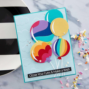 Color Block Balloons Etched Dies from the Birthday Celebrations Collection (S4-1201) lifestyle project example.