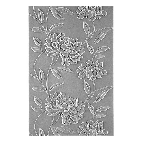 Beautiful Blooms 3D Embossing Folder (E3D-026) colorization.