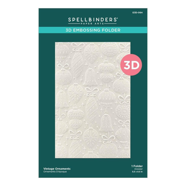 Vintage Ornaments 3D Embossing Folder