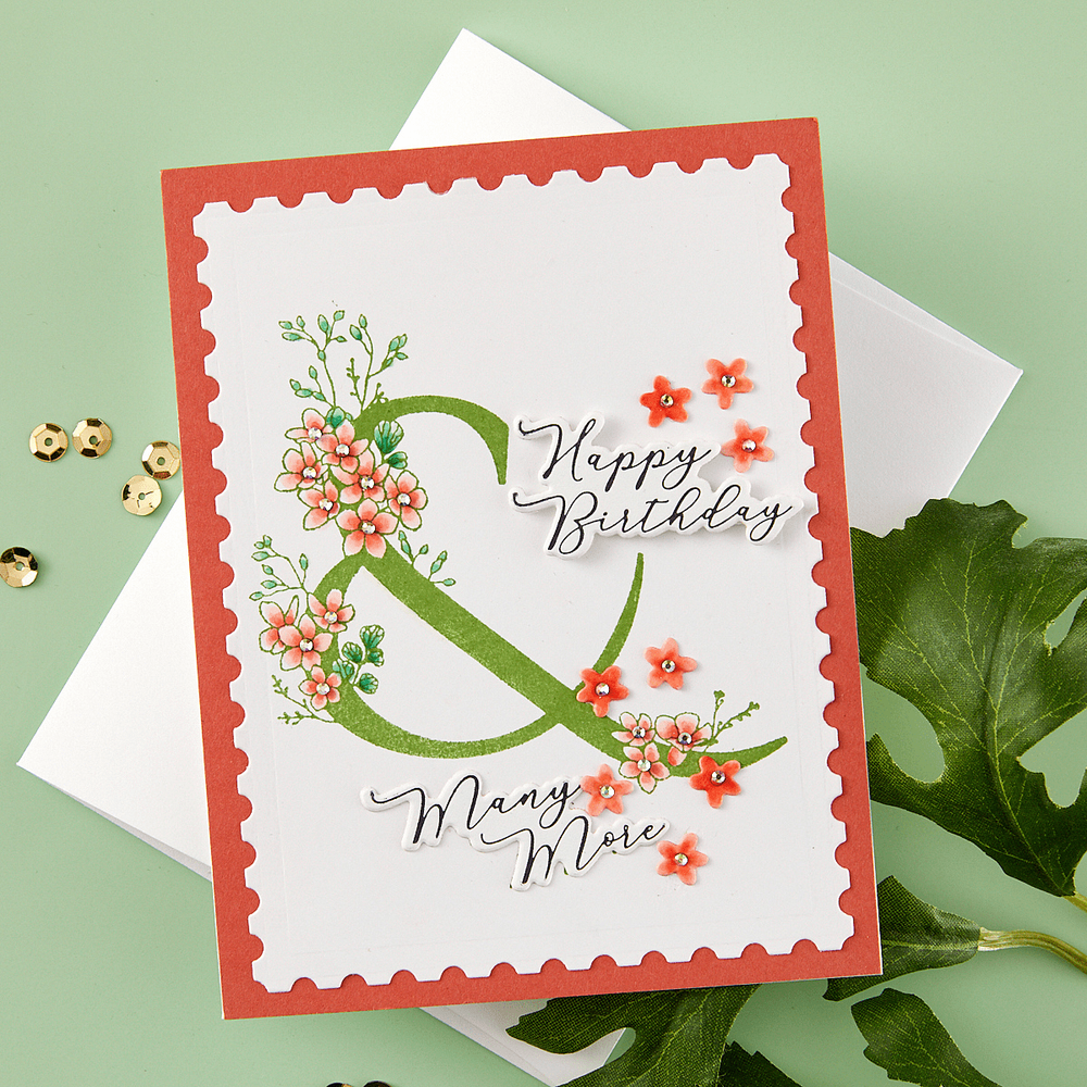 Floral & and Sentiment Press Plate
