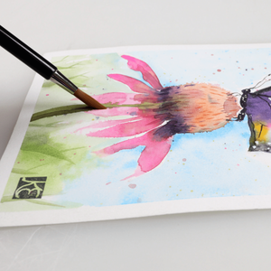 Yasutomo Fusion Brush, Size 1 watercolor image