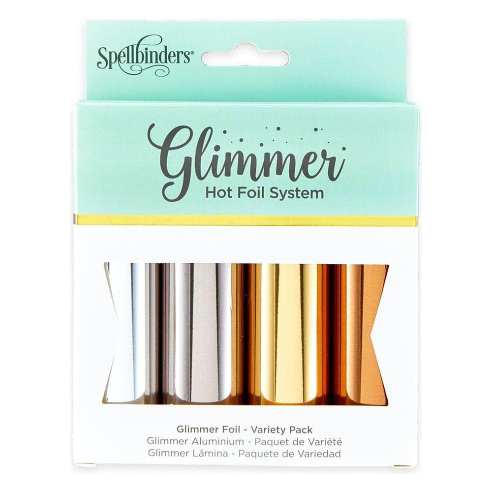 Glimmer Hot Foil 4 Rolls - Essential Metallics Variety Pack