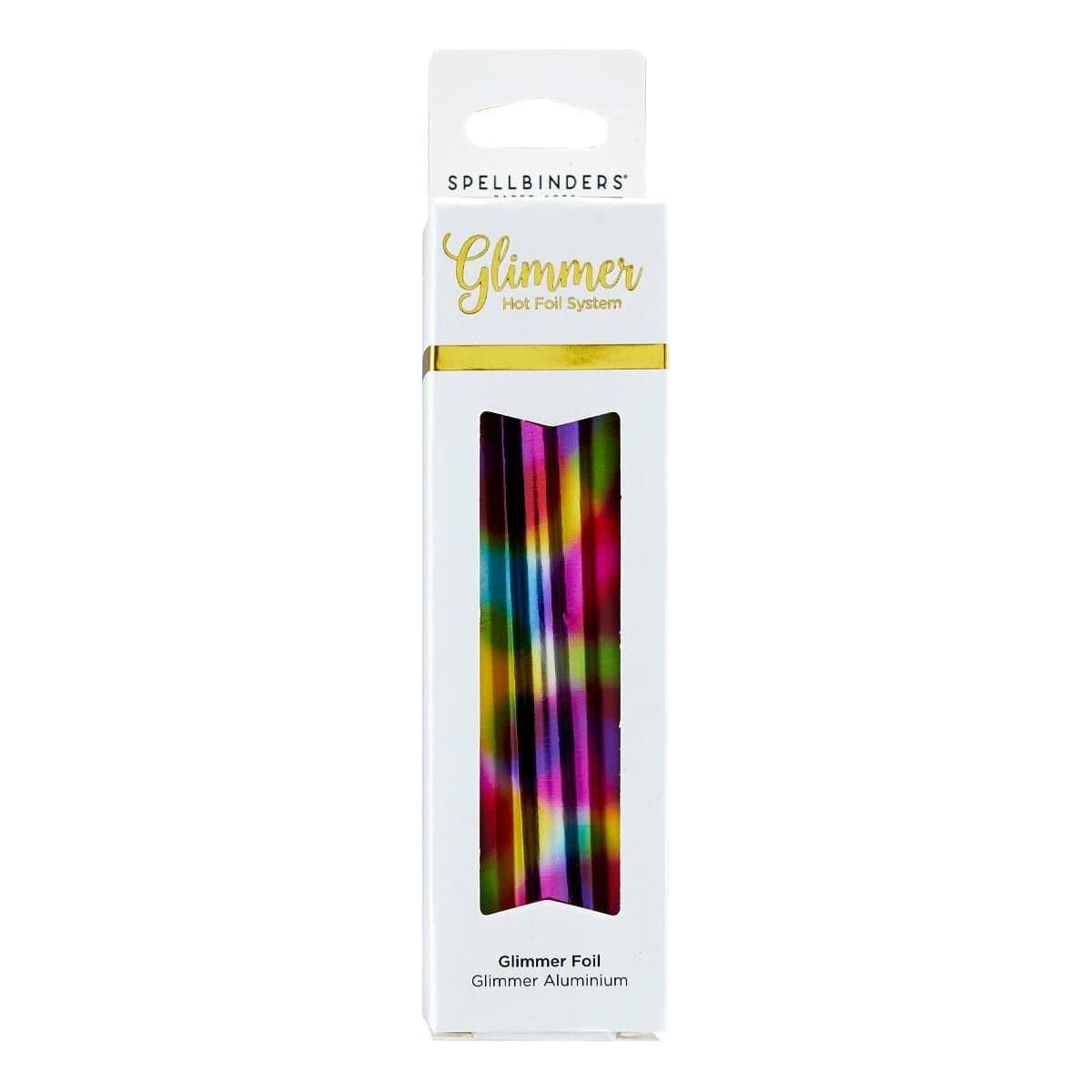 Glimmer Hot Foil Roll Rainbow Confetti – Spellbinders