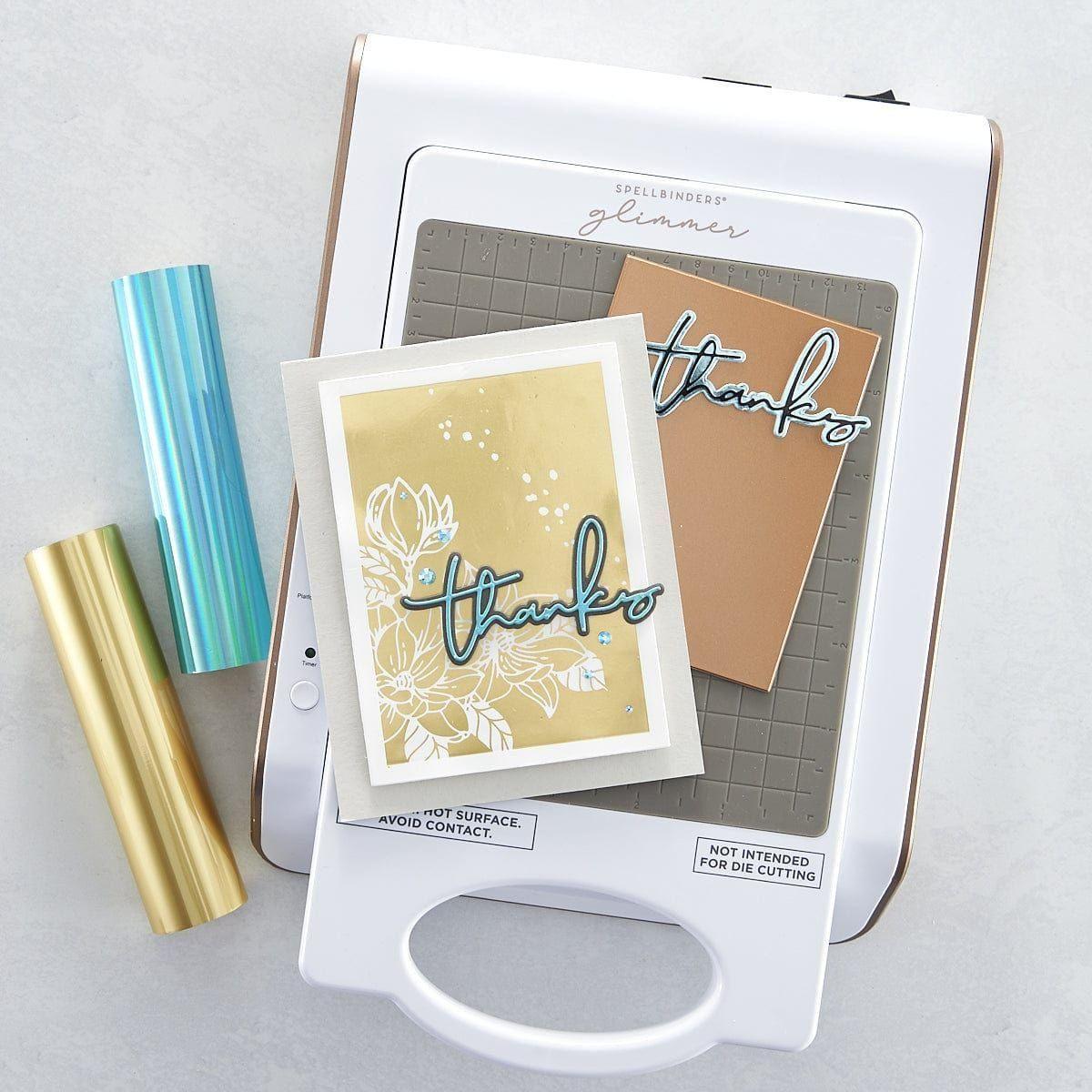Solid Rectangle Essential Glimmer Hot Foil Plate - Spellbinders