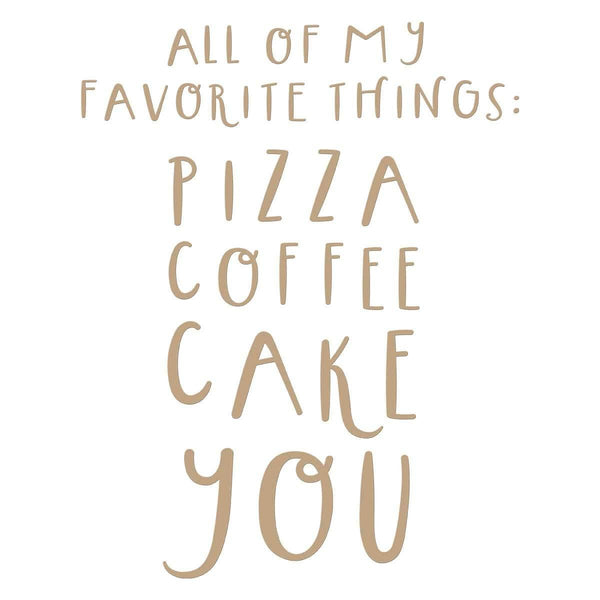 All of My Favorite Things Glimmer Hot Foil Plate from the Glimmer Cardfront Sentiments Collection