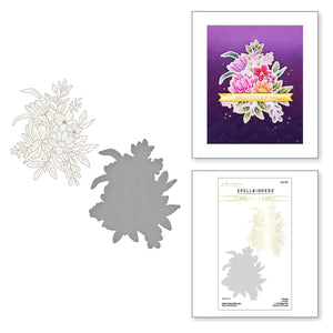 Hexi-Gem Blooms Glimmer Hot Foil Plate & Die Set from the Hexi-Gems Collection