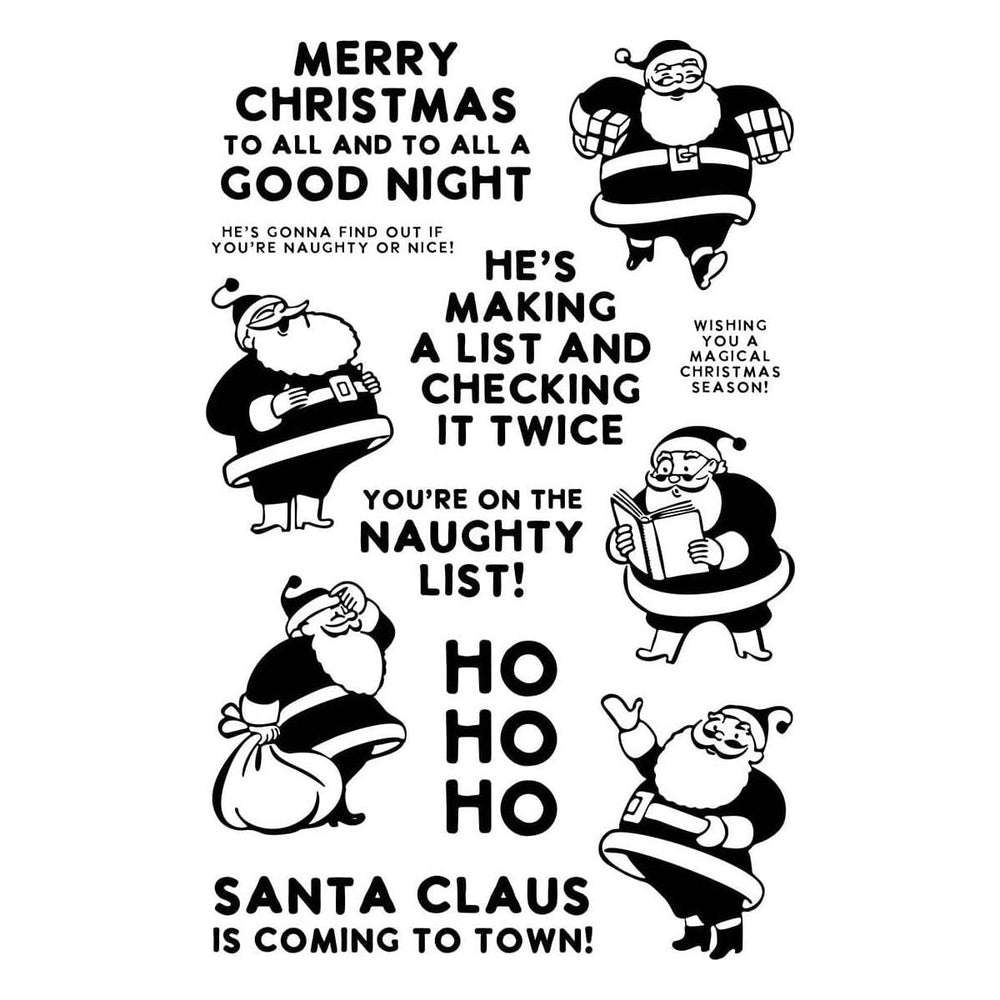 Ranger Silly Santas Clear Stamp Set by Simon Hurley create.