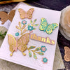 Mini Blooms and Sprigs Etched Dies from the Slimline Collection (S2-314) Natasha Vacca Example 1