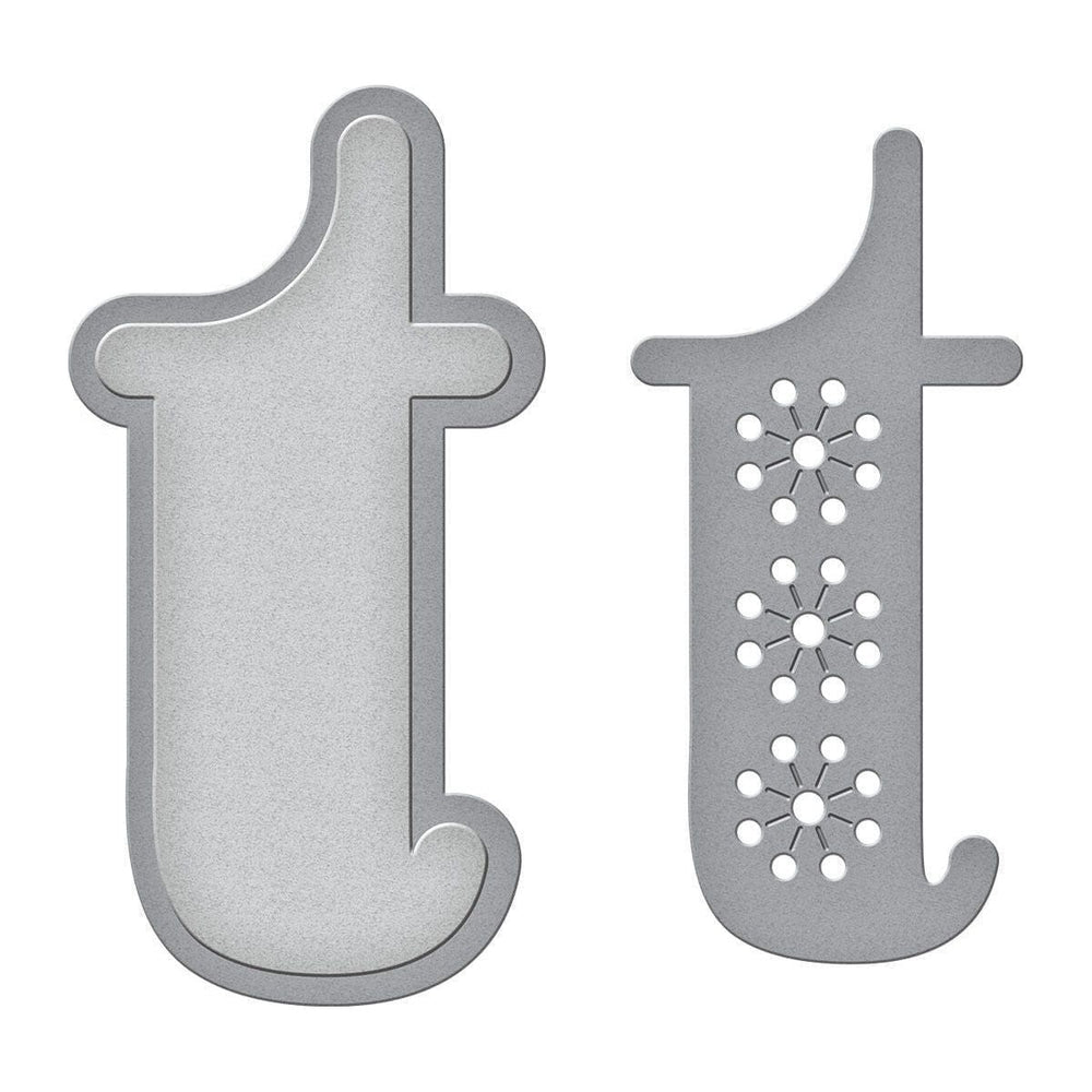 Stitched t Etched Dies from the Stitched Alphabet Collection