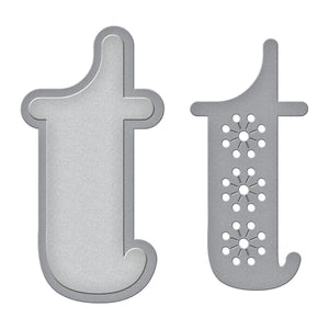 Stitched t Etched Dies from the Stitched Alphabet Collection