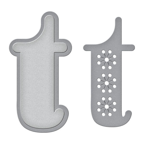 Stitched t Etched Dies from the Stitched Alphabet Collection