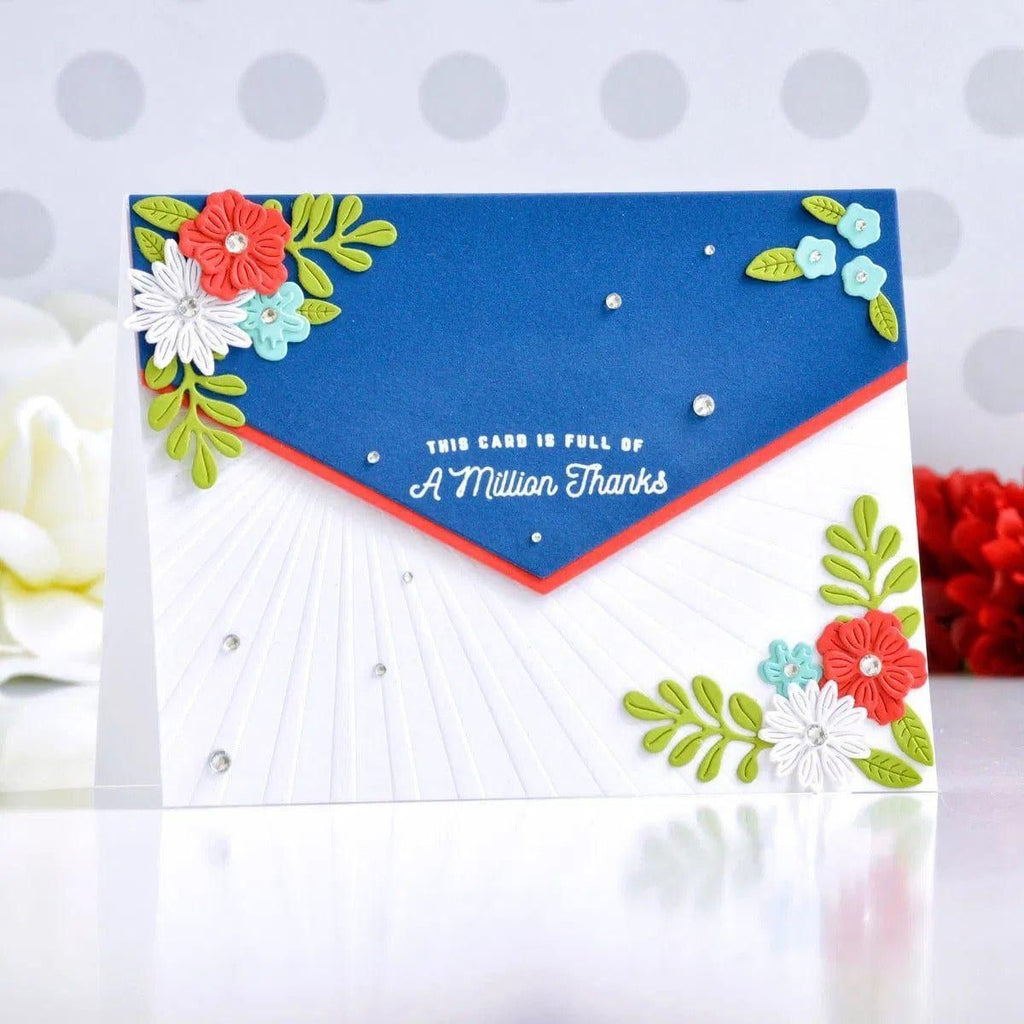Mini Blooms and Sprigs Etched Dies from the Slimline Collection (S2-314) Annie Williams Example 1