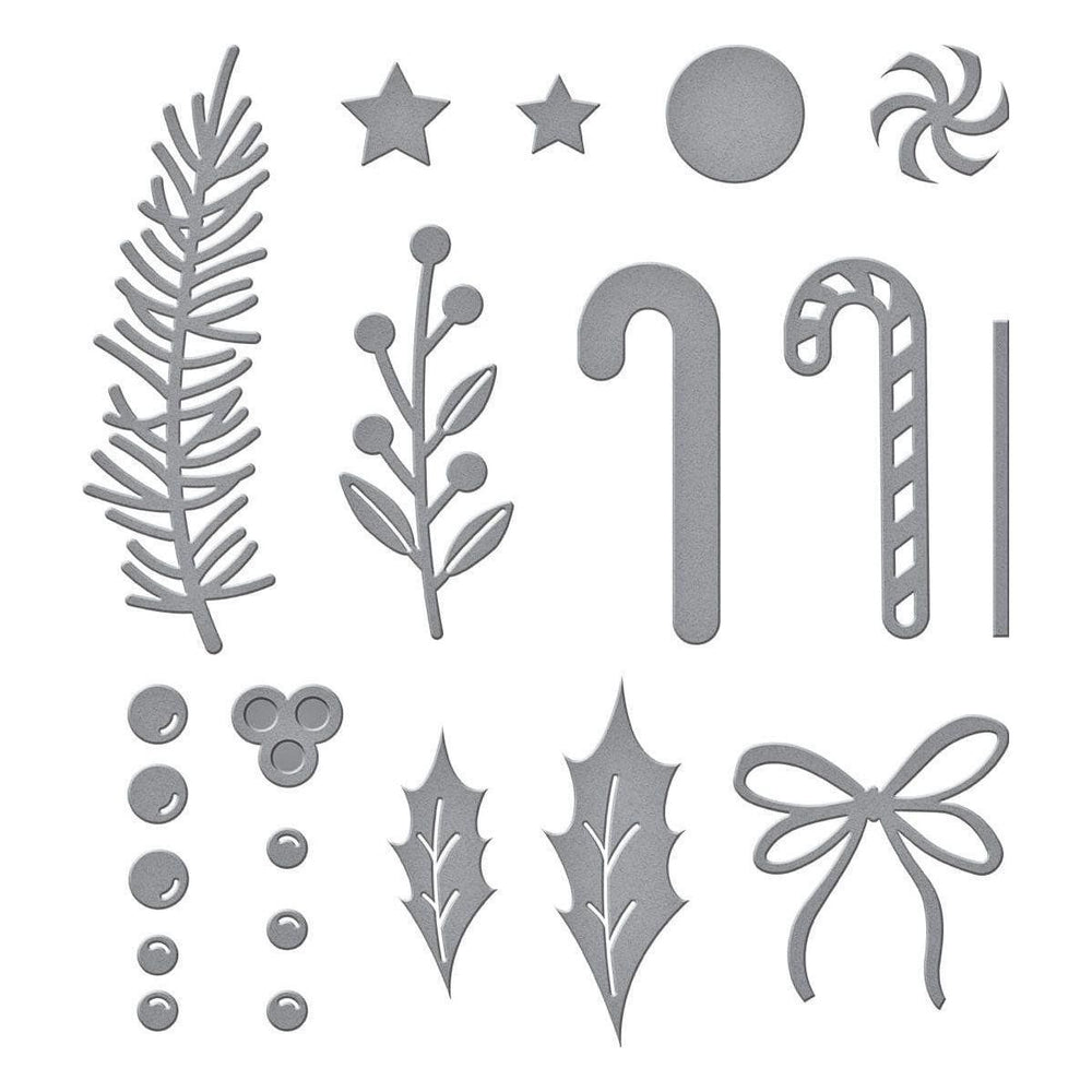 Parcel & Post Christmas Decorations Etched Dies