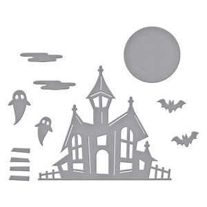 Haunted House Etched Dies
