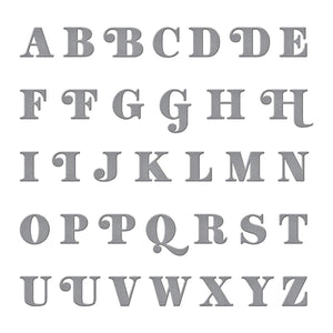 Be Bold Uppercase Alphabet Etched Dies