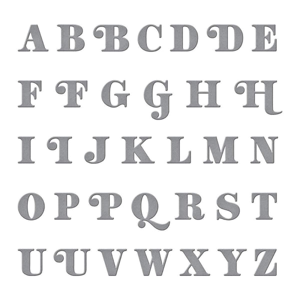 Be Bold Uppercase Alphabet Etched Dies