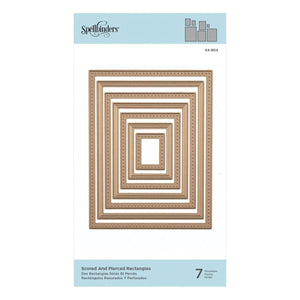 Nestabilities Scored and Pierced Rectangles Etched Dies