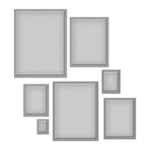 Nestabilities Scored and Pierced Rectangles Etched Dies