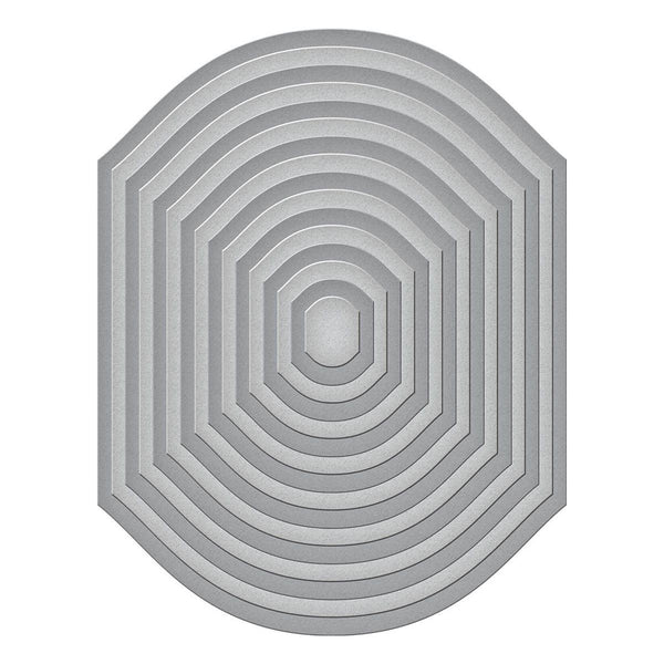 Mirrored Arch Labels Etched Dies