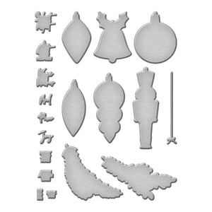 Folk Art Ornaments Stamp and Die Bundle from the Joyful Christmas Collection by Simon Hurley