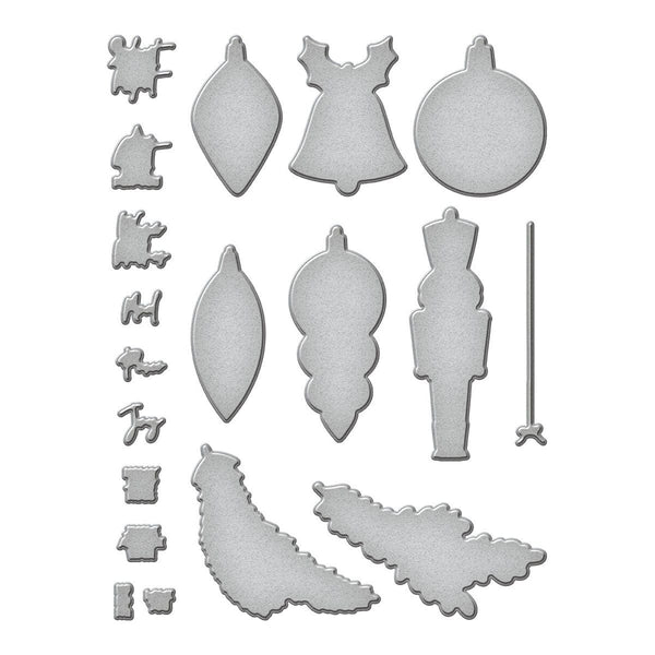 Folk Art Ornaments Stamp and Die Bundle from the Joyful Christmas Collection by Simon Hurley