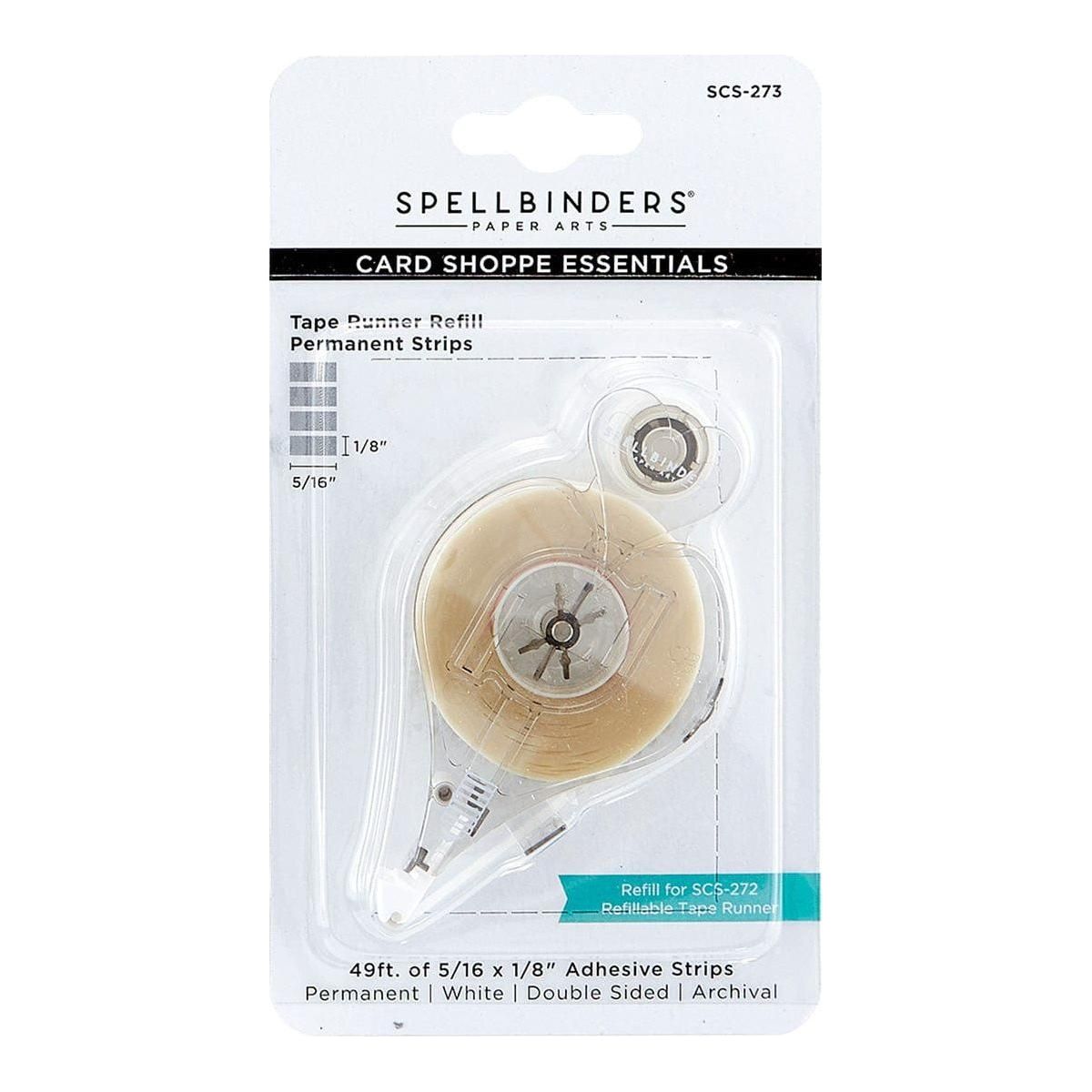 Adhesives Bundle - Tape Runner, Refill Strips, Small & Medium White Foam Squares