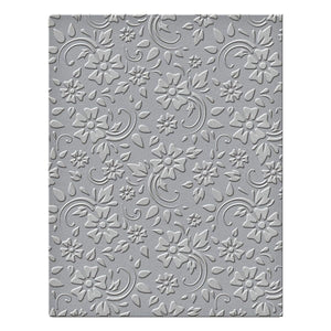 Em-bossing Fold'ers Flowers & Leaves 4.25 x 5.5 in Single Sided