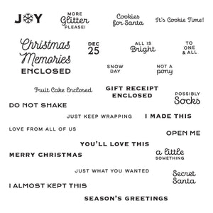 Christmas Memories Enclosed Clear Stamp Set