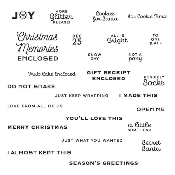 Christmas Memories Enclosed Clear Stamp Set