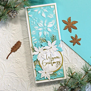 Scenic Poinsettias 3D Embossing Folder