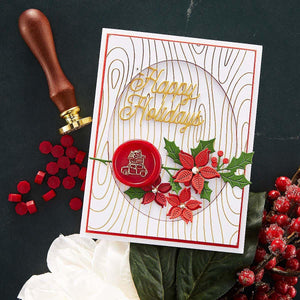 Sealed Holly Sprigs Etched Dies from Sealed for the Holidays Collection